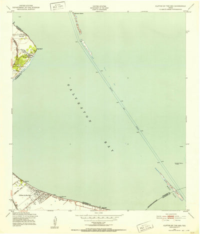 United States Geological Survey Bacliff, TX (1943, 24000-Scale) digital map