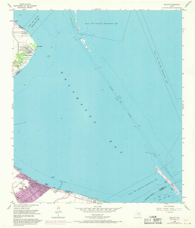 United States Geological Survey Bacliff, TX (1956, 24000-Scale) digital map