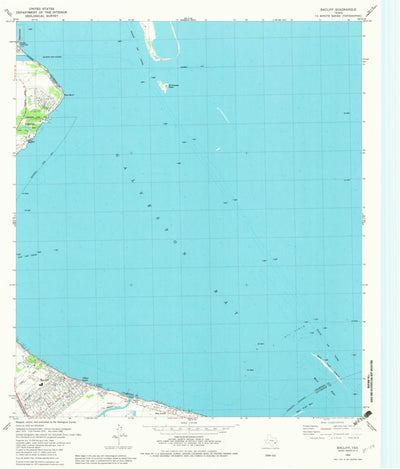United States Geological Survey Bacliff, TX (1982, 24000-Scale) digital map