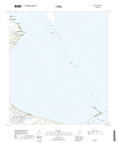 United States Geological Survey Bacliff, TX (2019, 24000-Scale) digital map