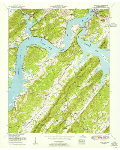 United States Geological Survey Bacon Gap, TN (1952, 24000-Scale) digital map