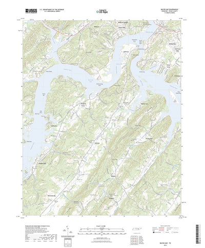 United States Geological Survey Bacon Gap, TN (2023, 24000-Scale) digital map