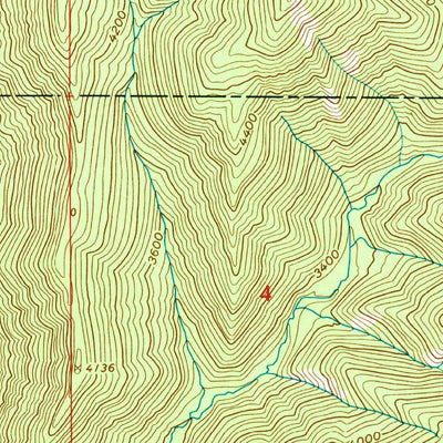 United States Geological Survey Bacon Peak, ID (1994, 24000-Scale) digital map