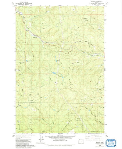 United States Geological Survey Bacona, OR (1979, 24000-Scale) digital map
