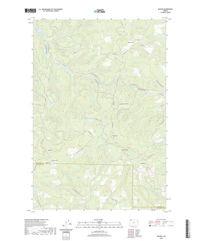 United States Geological Survey Bacona, OR (2020, 24000-Scale) digital map