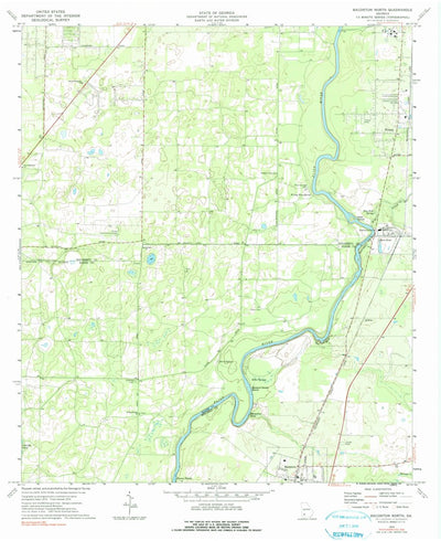 United States Geological Survey Baconton North, GA (1974, 24000-Scale) digital map