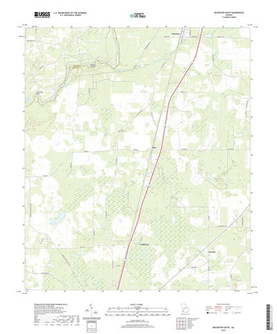 United States Geological Survey Baconton South, GA (2020, 24000-Scale) digital map
