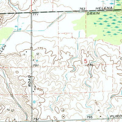 United States Geological Survey Bad Axe SE, MI (1970, 24000-Scale) digital map