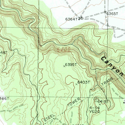 United States Geological Survey Bad Bug Butte, AZ (1982, 24000-Scale) digital map