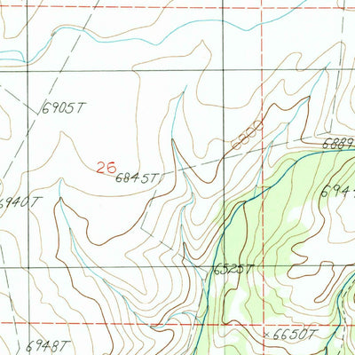 United States Geological Survey Bad Luck Creek, MT (1988, 24000-Scale) digital map
