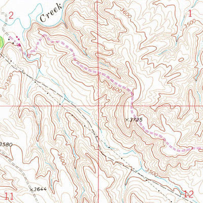 United States Geological Survey Badbaby Coulee, MT (1967, 24000-Scale) digital map