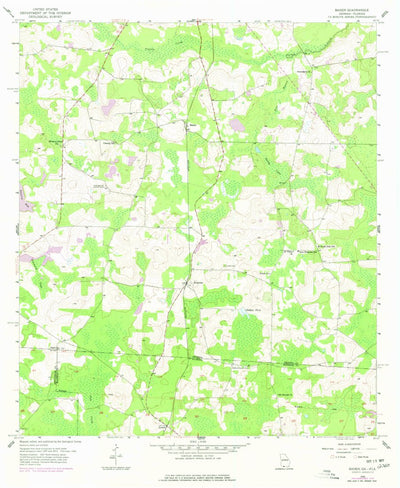 United States Geological Survey Baden, GA-FL (1956, 24000-Scale) digital map