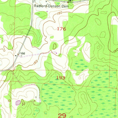 United States Geological Survey Baden, GA-FL (1956, 24000-Scale) digital map