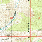 United States Geological Survey Badger Creek, ID (1987, 24000-Scale) digital map