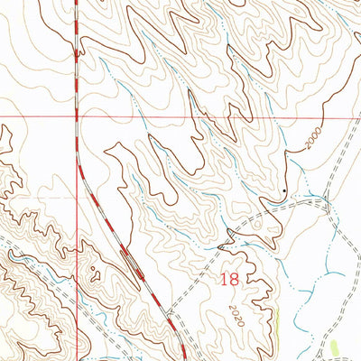 United States Geological Survey Badger Creek, MT (1972, 24000-Scale) digital map