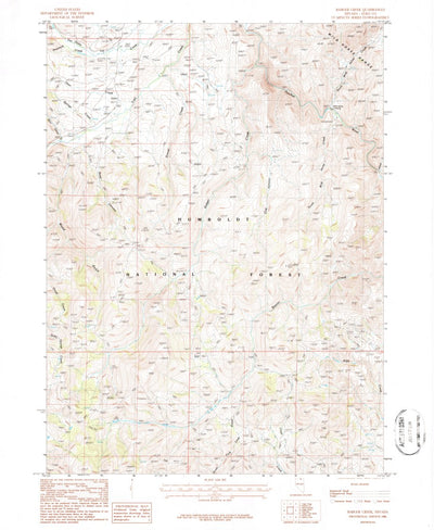 United States Geological Survey Badger Creek, NV (1986, 24000-Scale) digital map