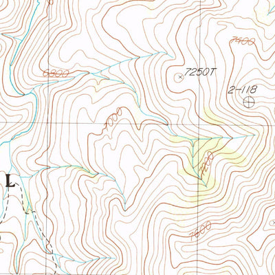United States Geological Survey Badger Creek, NV (1986, 24000-Scale) digital map