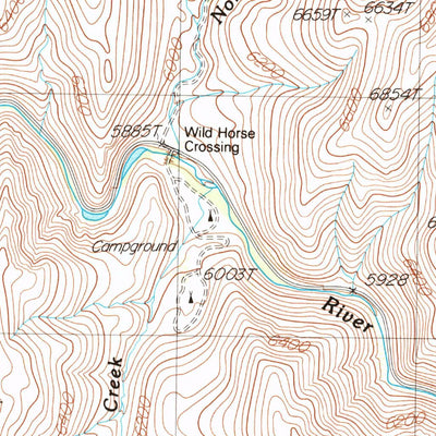 United States Geological Survey Badger Creek, NV (1986, 24000-Scale) digital map