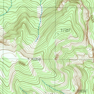 United States Geological Survey Badger Creek, WY (1989, 24000-Scale) digital map