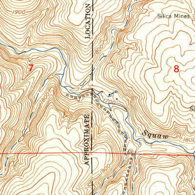 United States Geological Survey Badger Gap, WA (1953, 24000-Scale) digital map