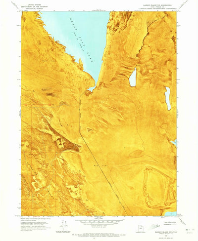 United States Geological Survey Badger Island NW, UT (1968, 24000-Scale) digital map