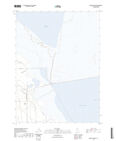 United States Geological Survey Badger Island NW, UT (2023, 24000-Scale) digital map