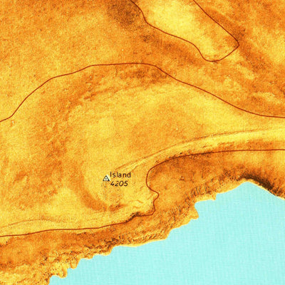 United States Geological Survey Badger Island, UT (1968, 24000-Scale) digital map