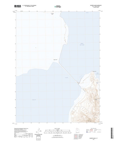 United States Geological Survey Badger Island, UT (2023, 24000-Scale) digital map