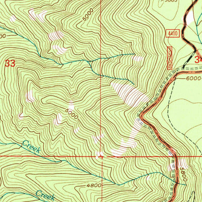 United States Geological Survey Badger Lake, OR (1996, 24000-Scale) digital map