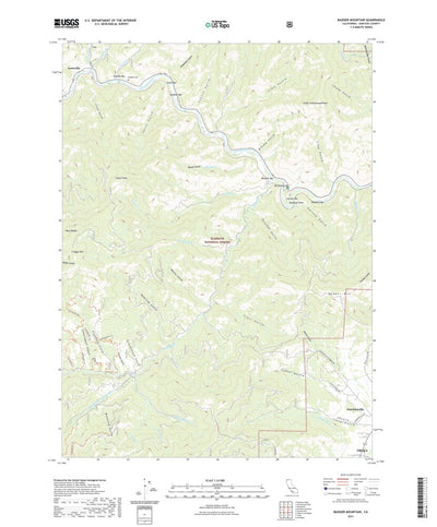 United States Geological Survey Badger Mountain, CA (2021, 24000-Scale) digital map