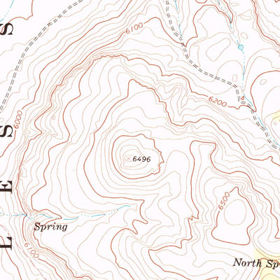 United States Geological Survey Badger Mountain NW, NV (1966, 24000-Scale) digital map
