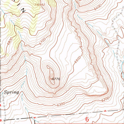 United States Geological Survey Badger Mountain SE, NV (1966, 24000-Scale) digital map