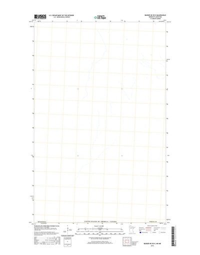 United States Geological Survey Badger NE OE N, MN (2016, 24000-Scale) digital map