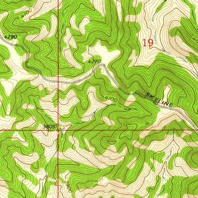 United States Geological Survey Badger Peak, MT (1958, 24000-Scale) digital map