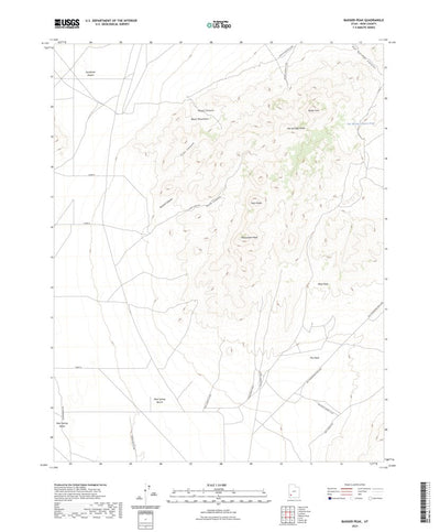 United States Geological Survey Badger Peak, UT (2023, 24000-Scale) digital map