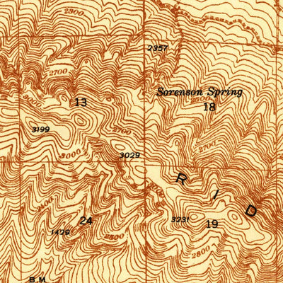 United States Geological Survey Badger Pocket, WA (1938, 48000-Scale) digital map