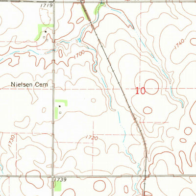United States Geological Survey Badger, SD (1968, 24000-Scale) digital map