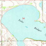 United States Geological Survey Badger, SD (1968, 24000-Scale) digital map