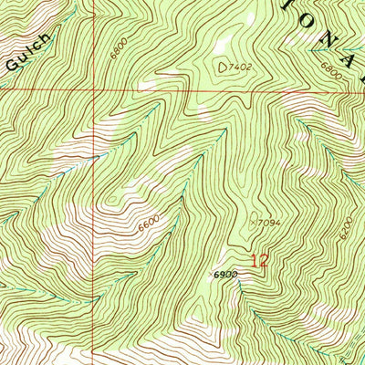 United States Geological Survey Badger Spring Gulch, ID (1966, 24000-Scale) digital map