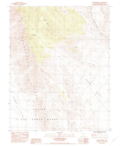 United States Geological Survey Badger Spring, NV (1983, 24000-Scale) digital map