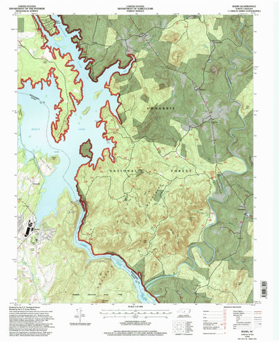 United States Geological Survey Badin, NC (1994, 24000-Scale) digital map