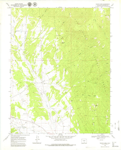 United States Geological Survey Badito Cone, CO (1969, 24000-Scale) digital map