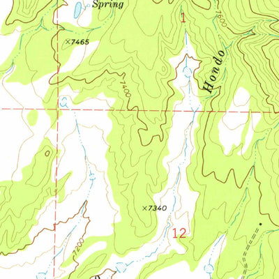 United States Geological Survey Badito Cone, CO (1969, 24000-Scale) digital map