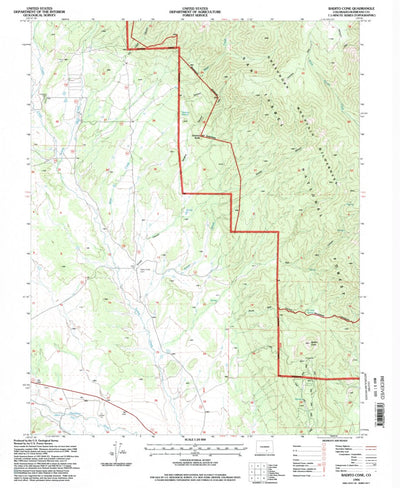 United States Geological Survey Badito Cone, CO (1994, 24000-Scale) digital map