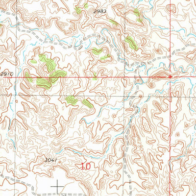 Badland Draw, MT-ND (1981, 24000-Scale) Map by United States Geological ...