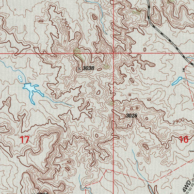 United States Geological Survey Badland Draw, MT-ND (1997, 24000-Scale) digital map