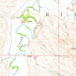 United States Geological Survey Badnation NW, SD (1951, 24000-Scale) digital map