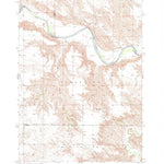 United States Geological Survey Badnation, SD (1951, 24000-Scale) digital map