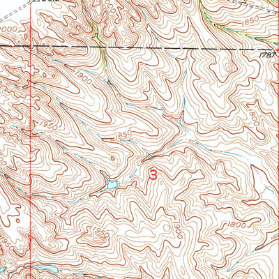 United States Geological Survey Badnation, SD (1951, 24000-Scale) digital map