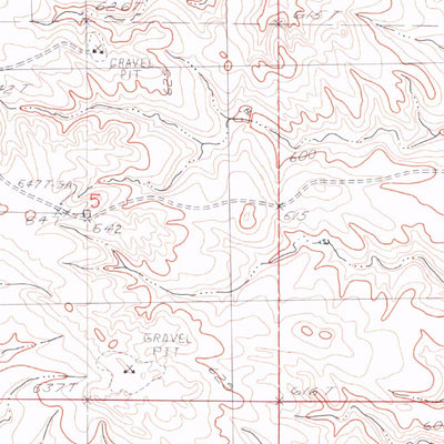 United States Geological Survey Badnation SE, SD (1982, 25000-Scale) digital map